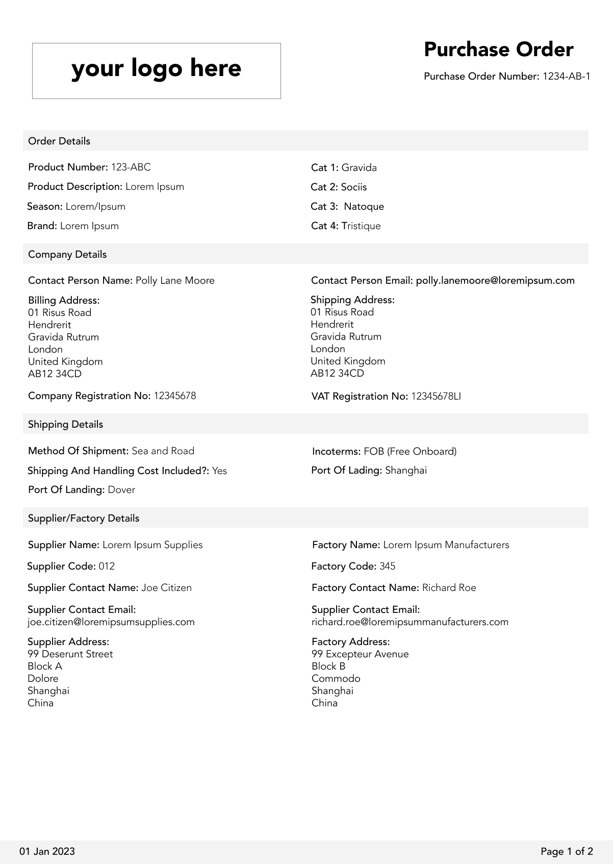 Purchase Order PDF 1